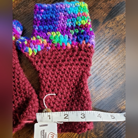 NWT* Handmade Fingerless gloves💜 super soft acrylic yarn, MarpleMade Designs, - Picture 7 of 8